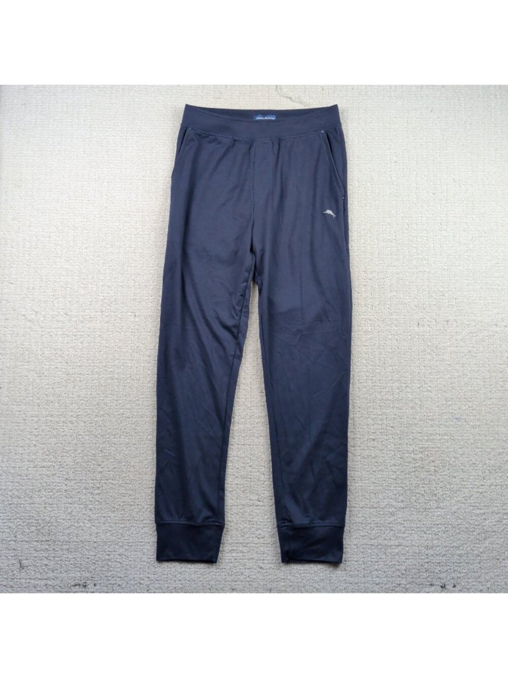 Tommy Bahama Jogger Sweatpants Navy Blue Drawstring Cozy Lounge Pants Men’s S